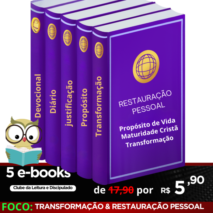 Pack Com 5 e-books na área de  Restauração Pessoal